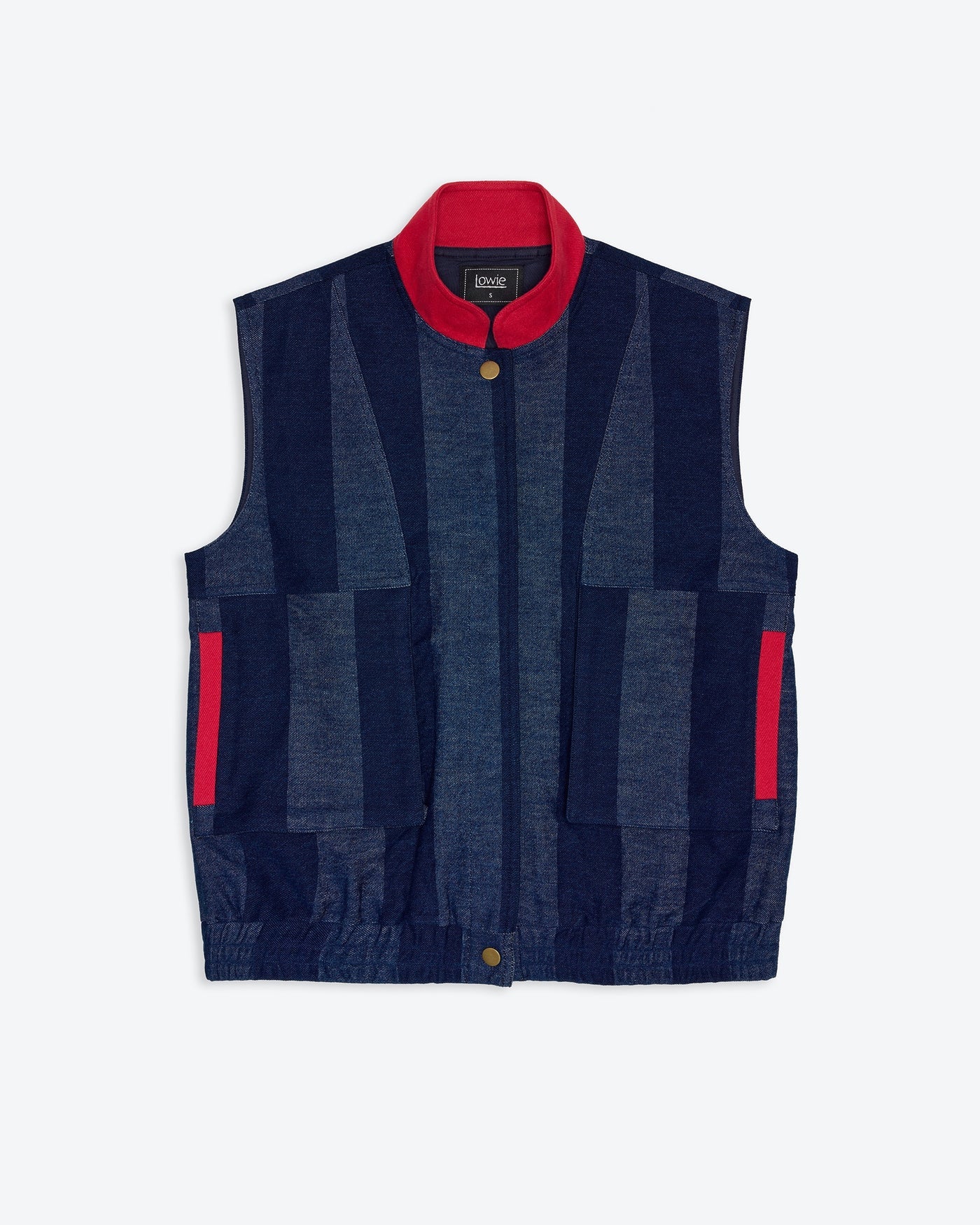 Denim Stripe Gilet