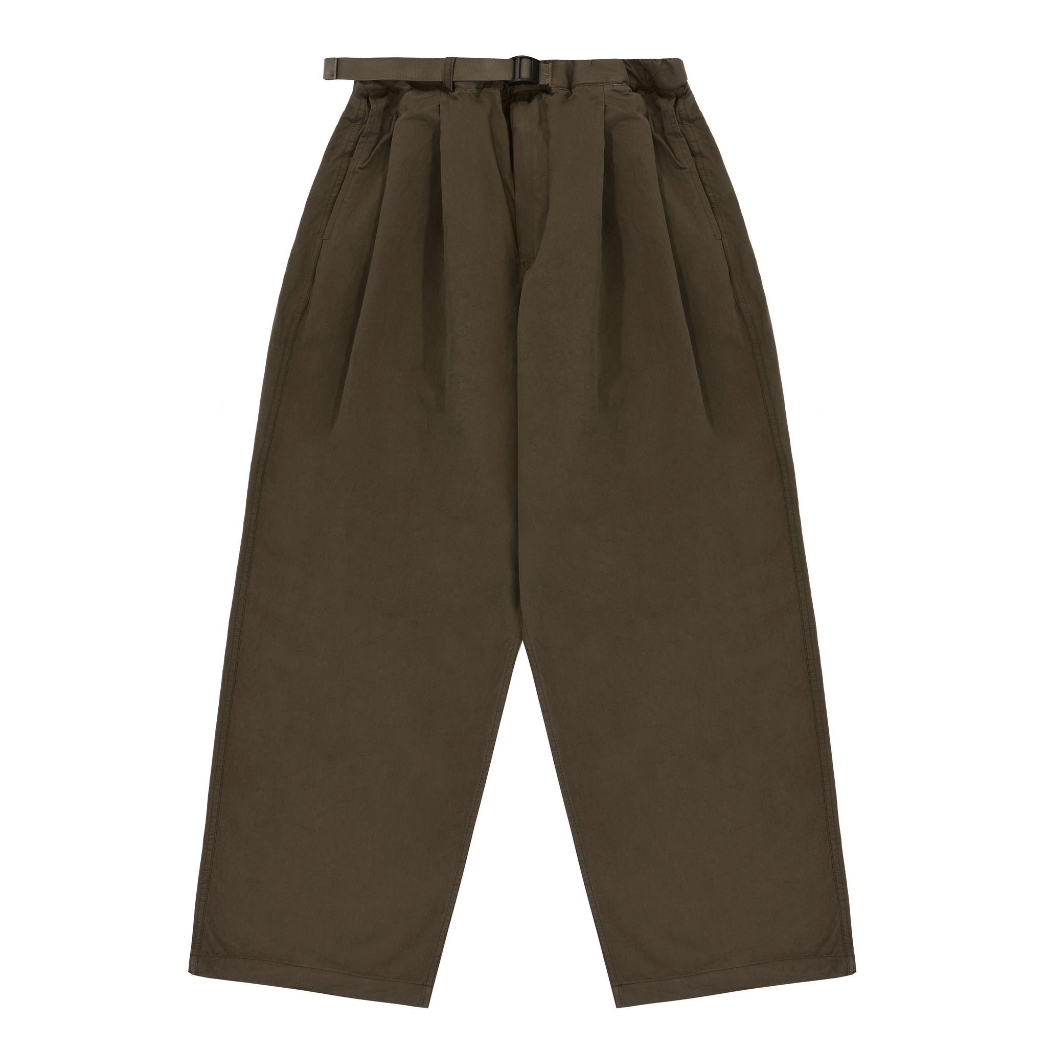 Brown Two Tuck Wide Pants