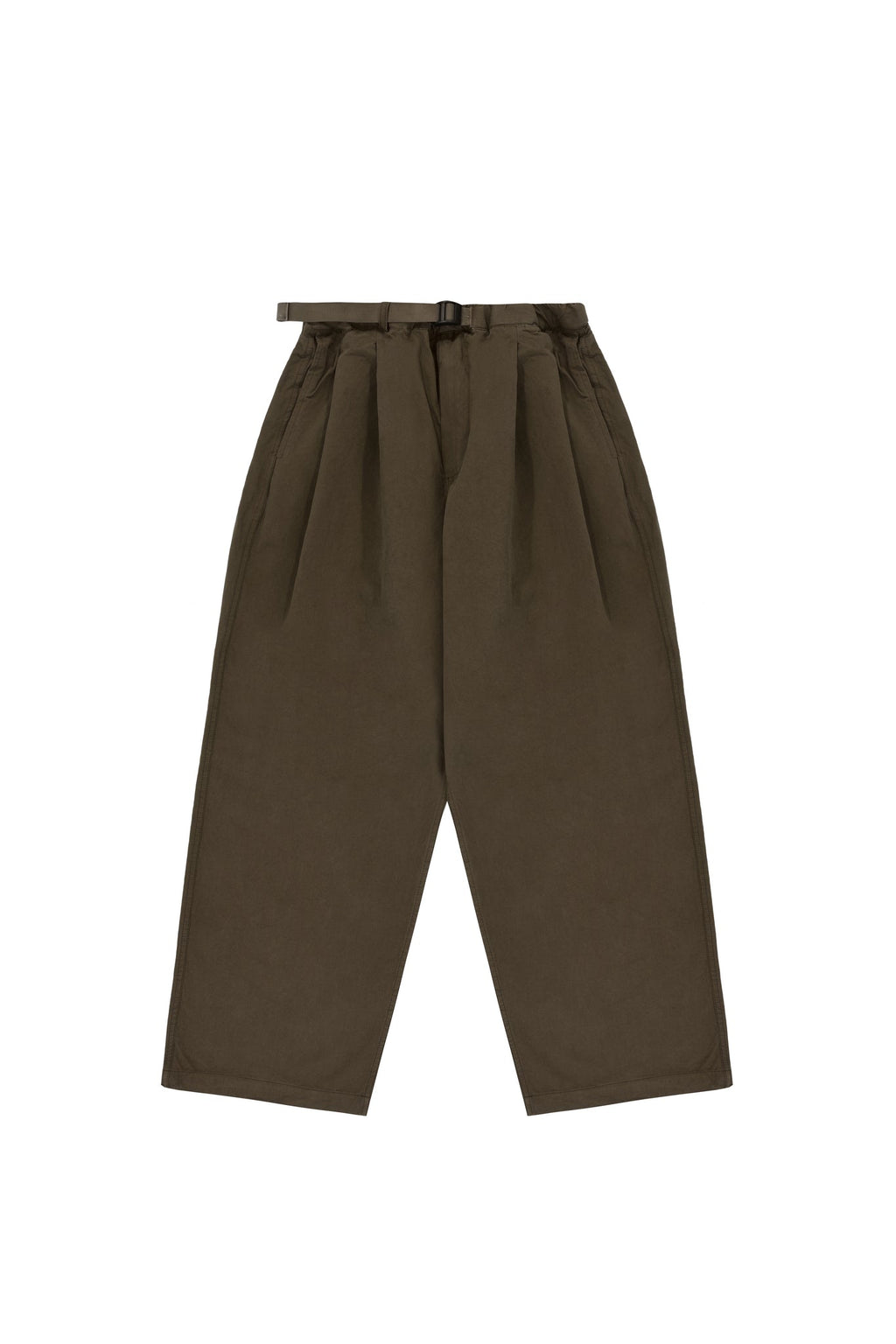 Brown Two Tuck Wide Pants