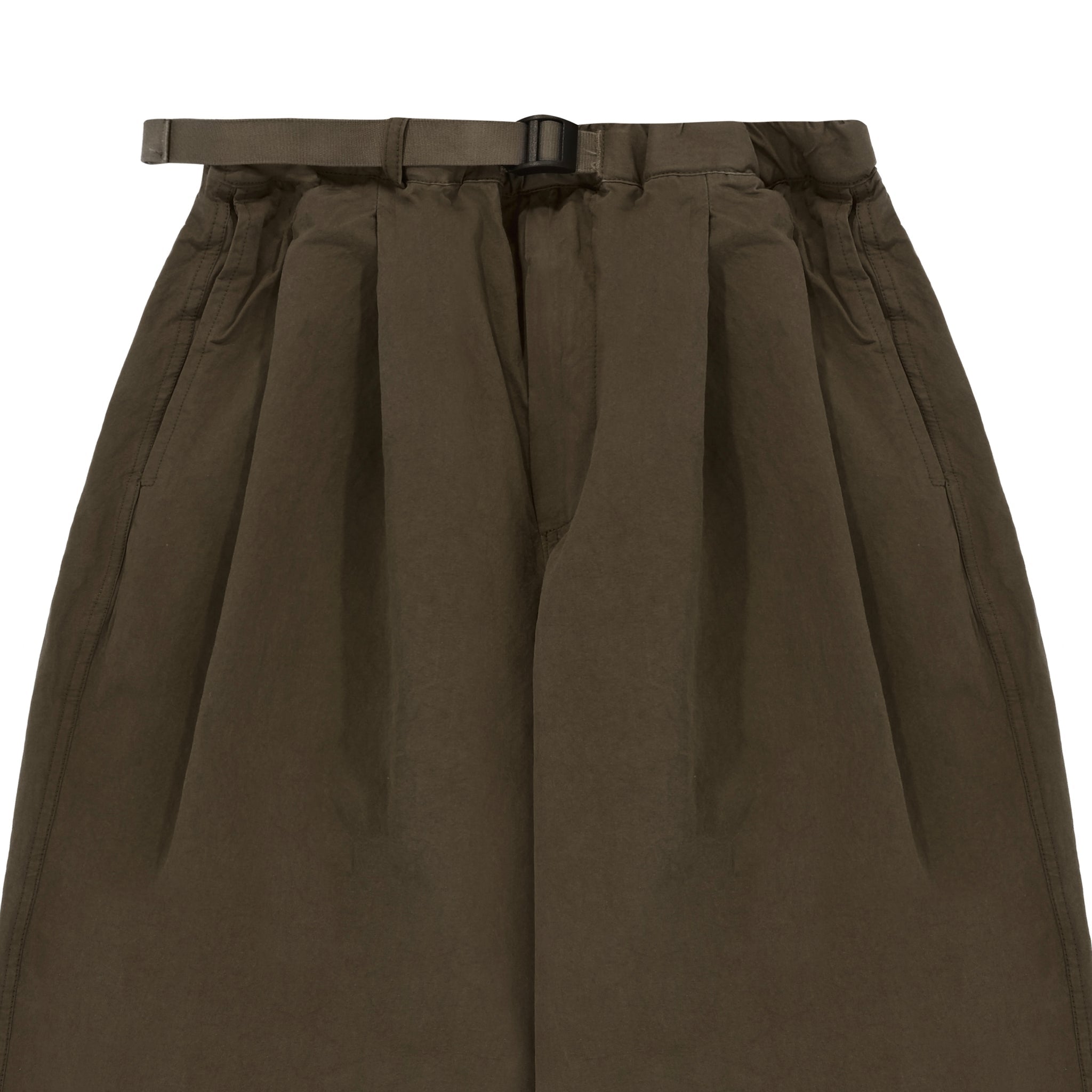 Brown Two Tuck Wide Pants