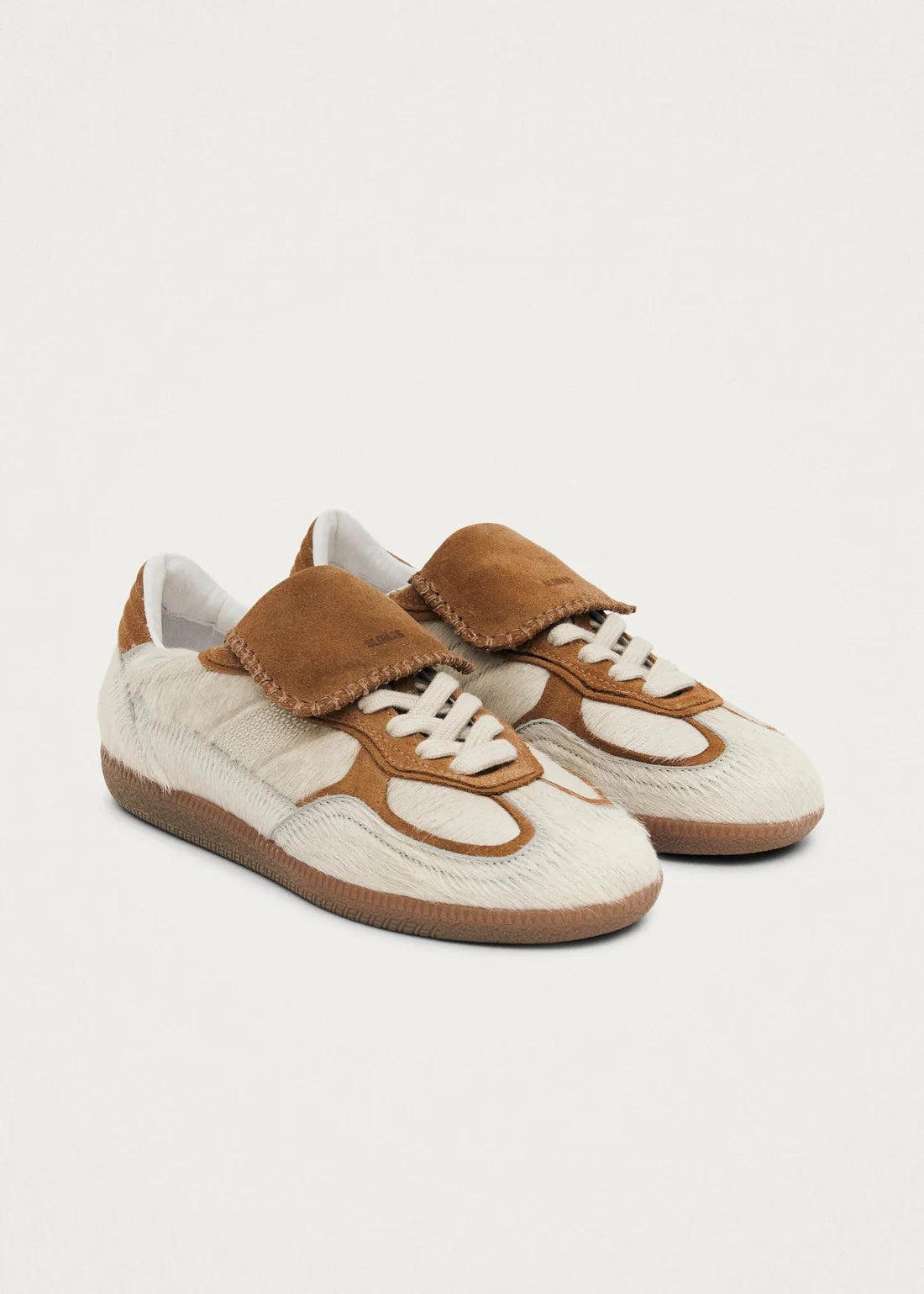 Tan Calf Hair Sneakers