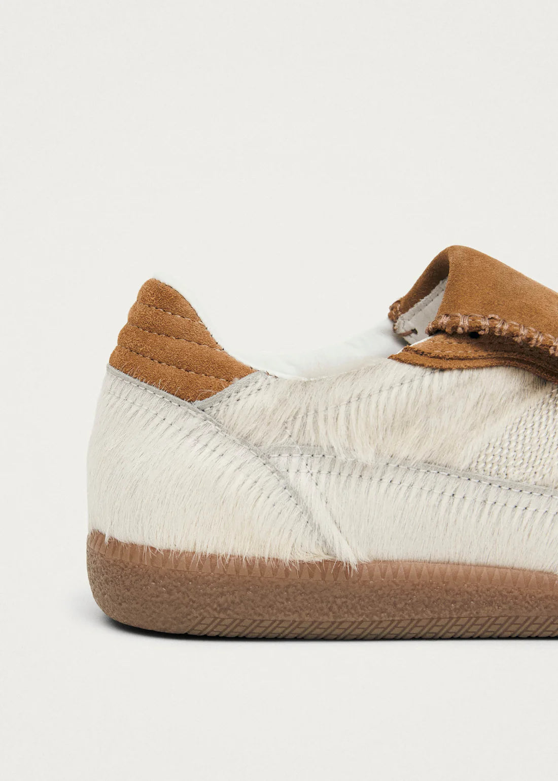 Tan Calf Hair Sneakers