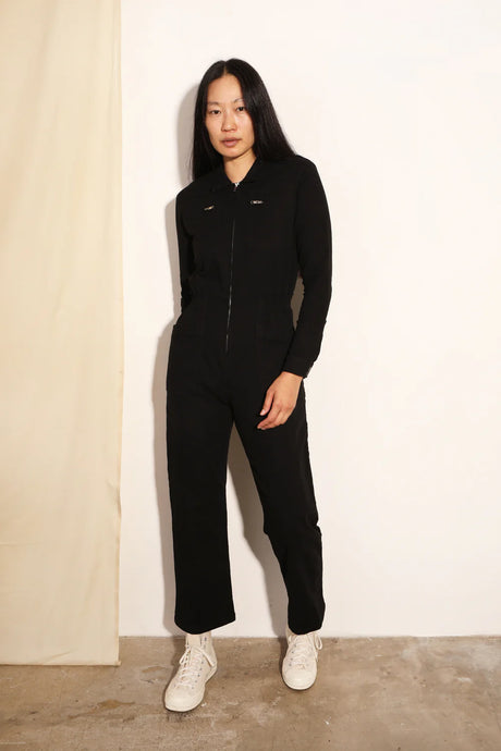 Danny Black Boilersuit
