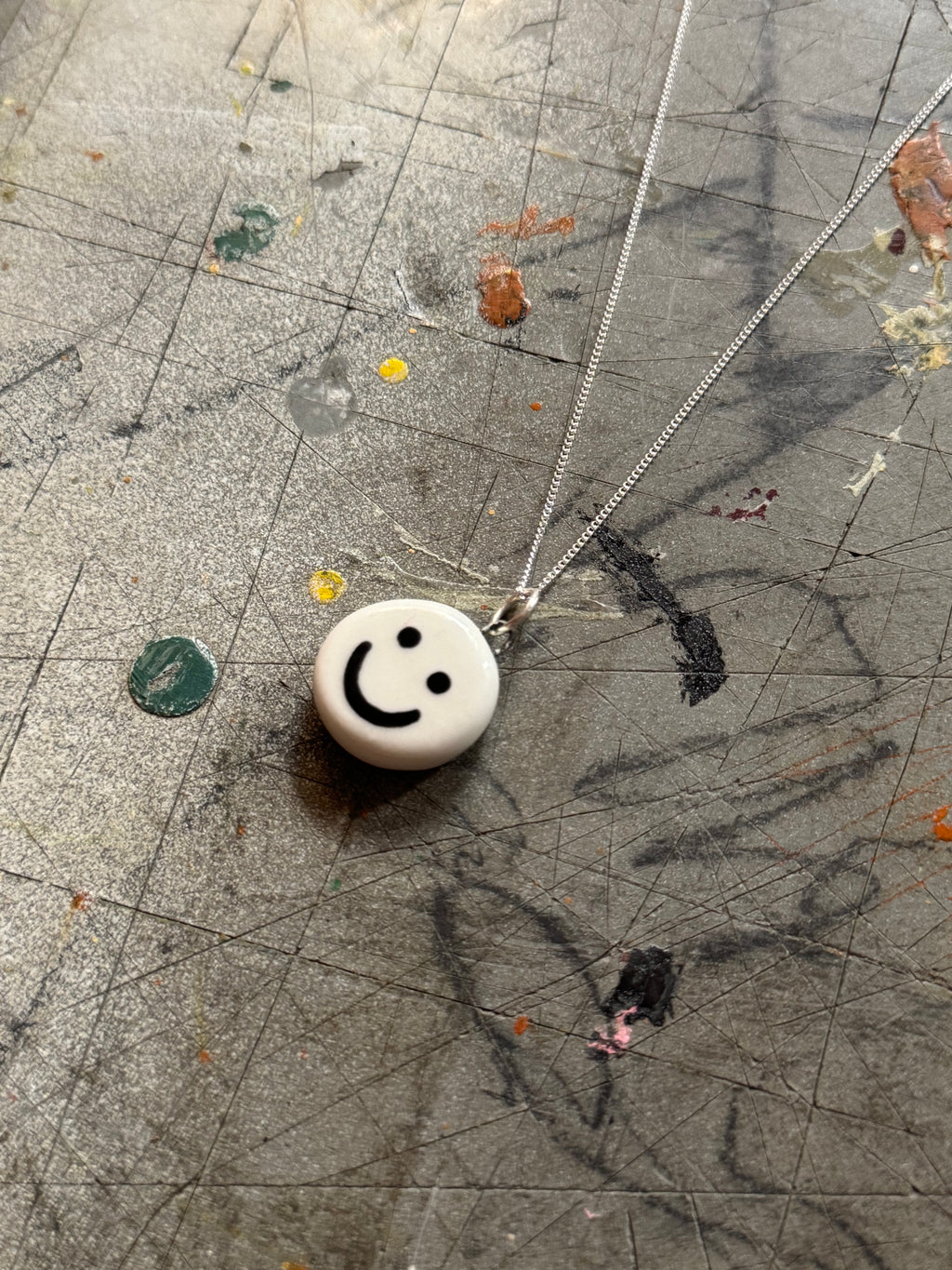 Smiley Sad Pendant Necklace