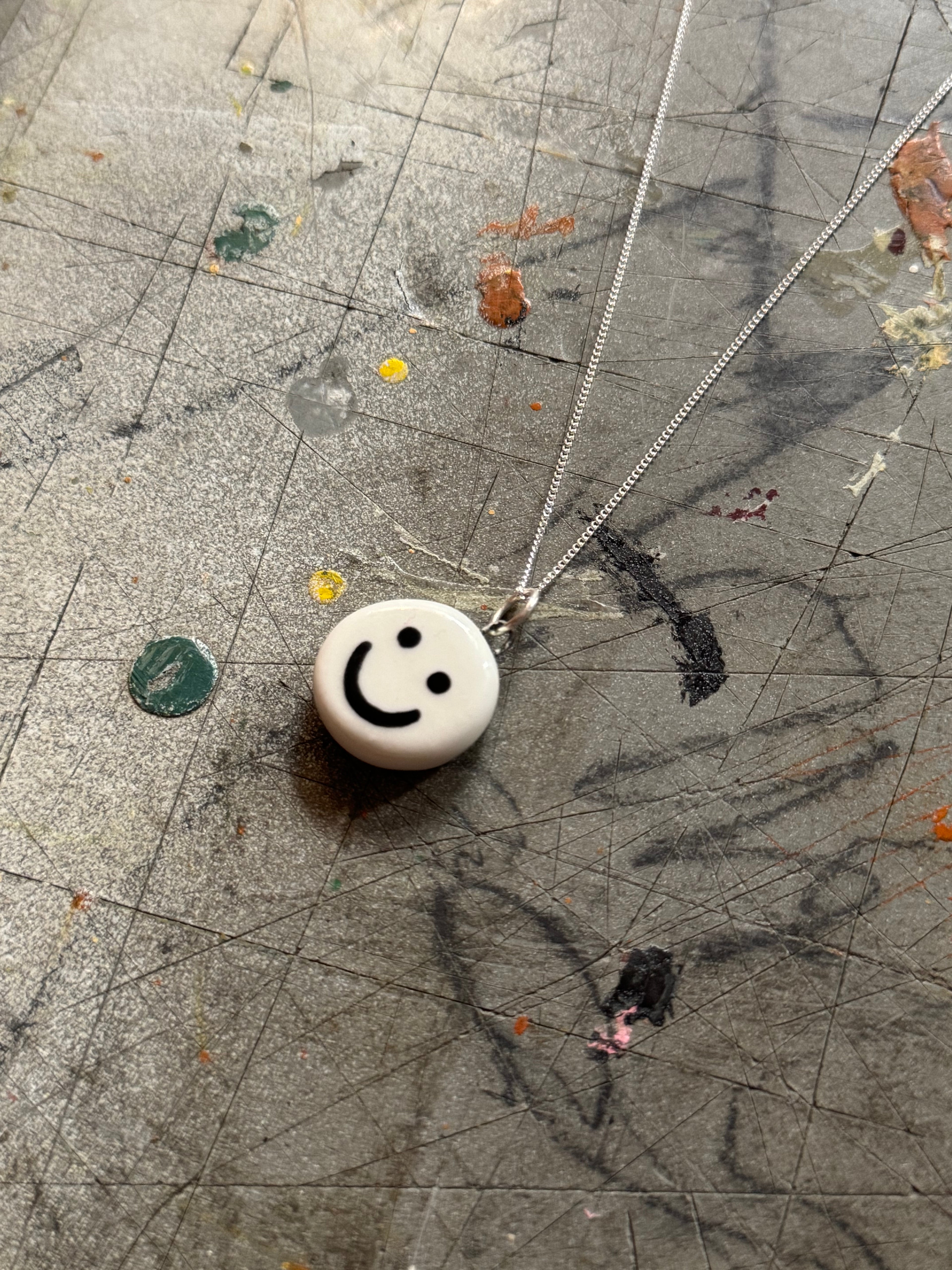 Smiley Sad Pendant Necklace
