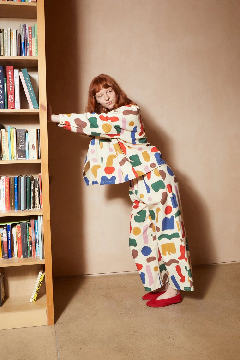 Printed Oversized Chore Coat