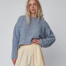 Pale Blue Handcrafted Sweater