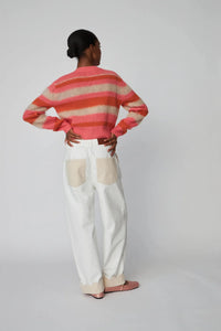 Two Tone Cotton Jeans