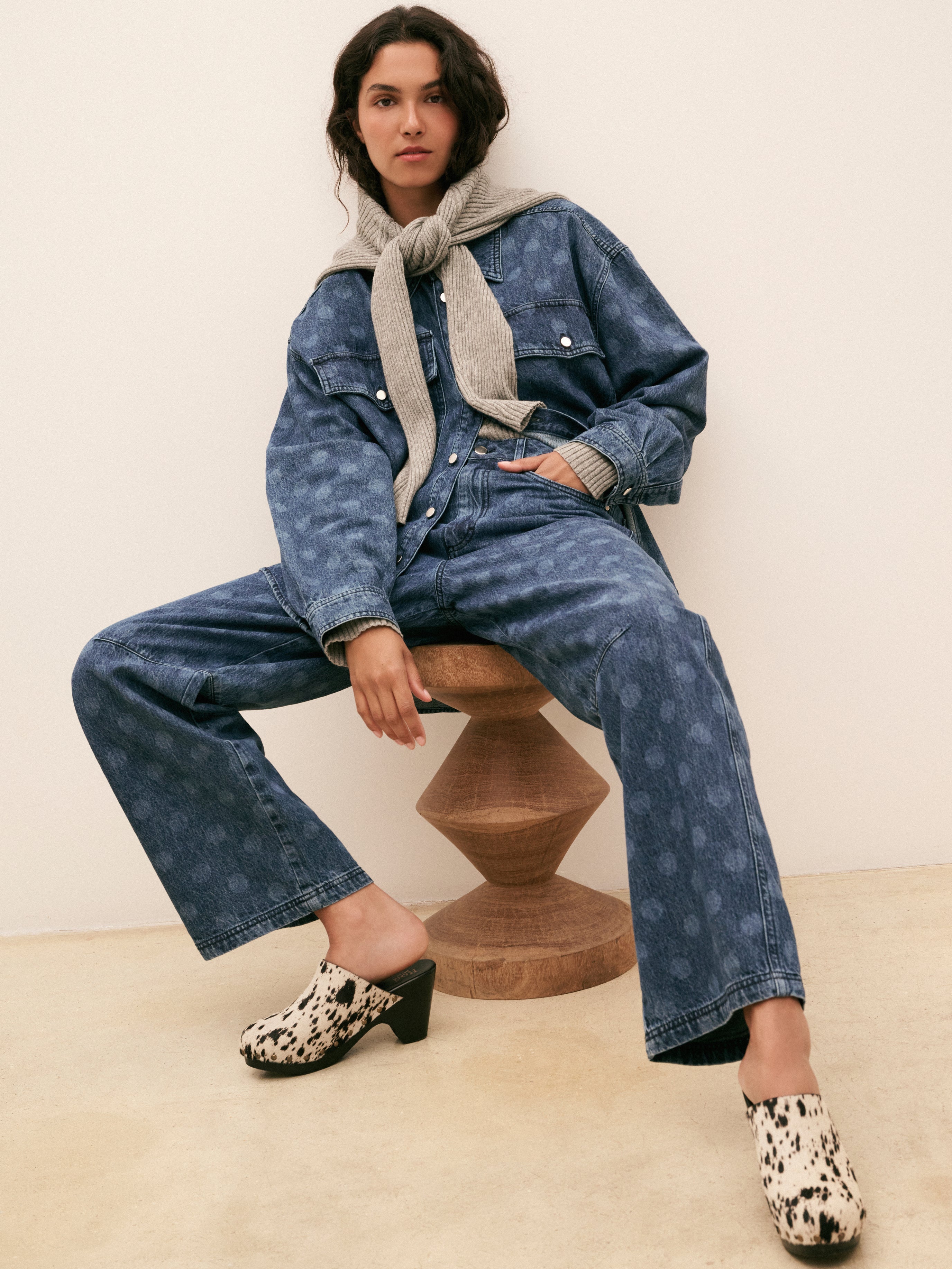 Blue Denim Spot Jeans