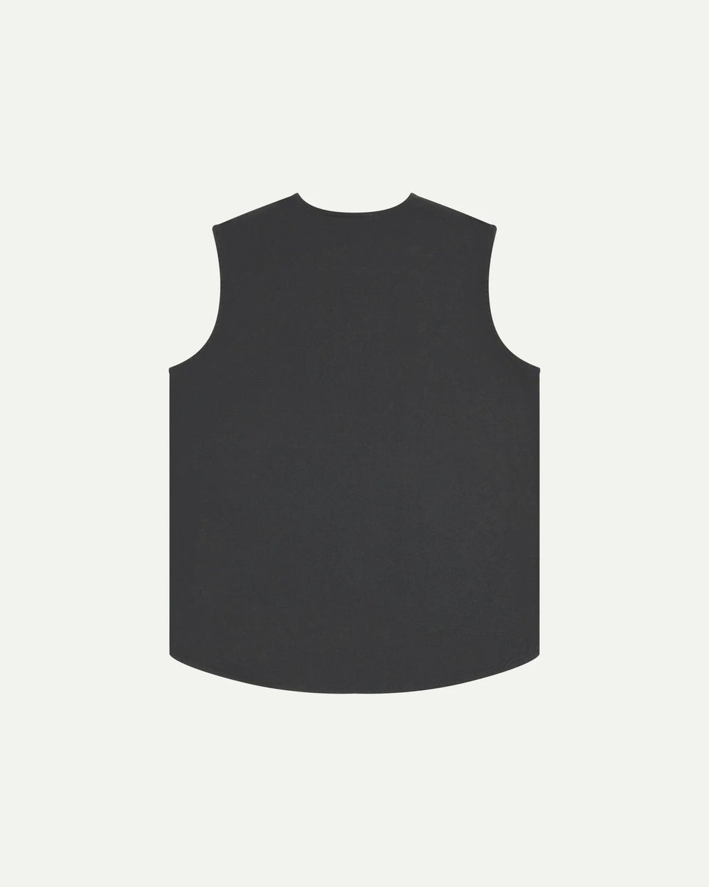 Charcoal Drill Zip Up Vest