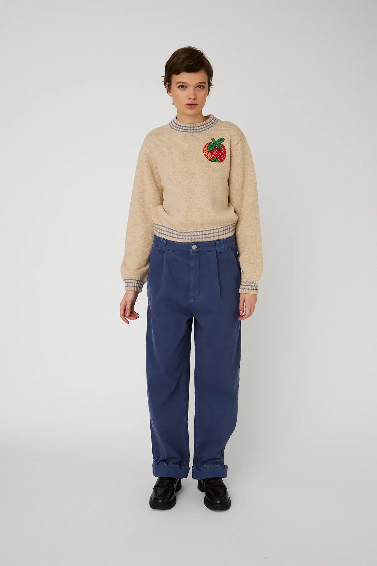 Embroidered Wool Sweater