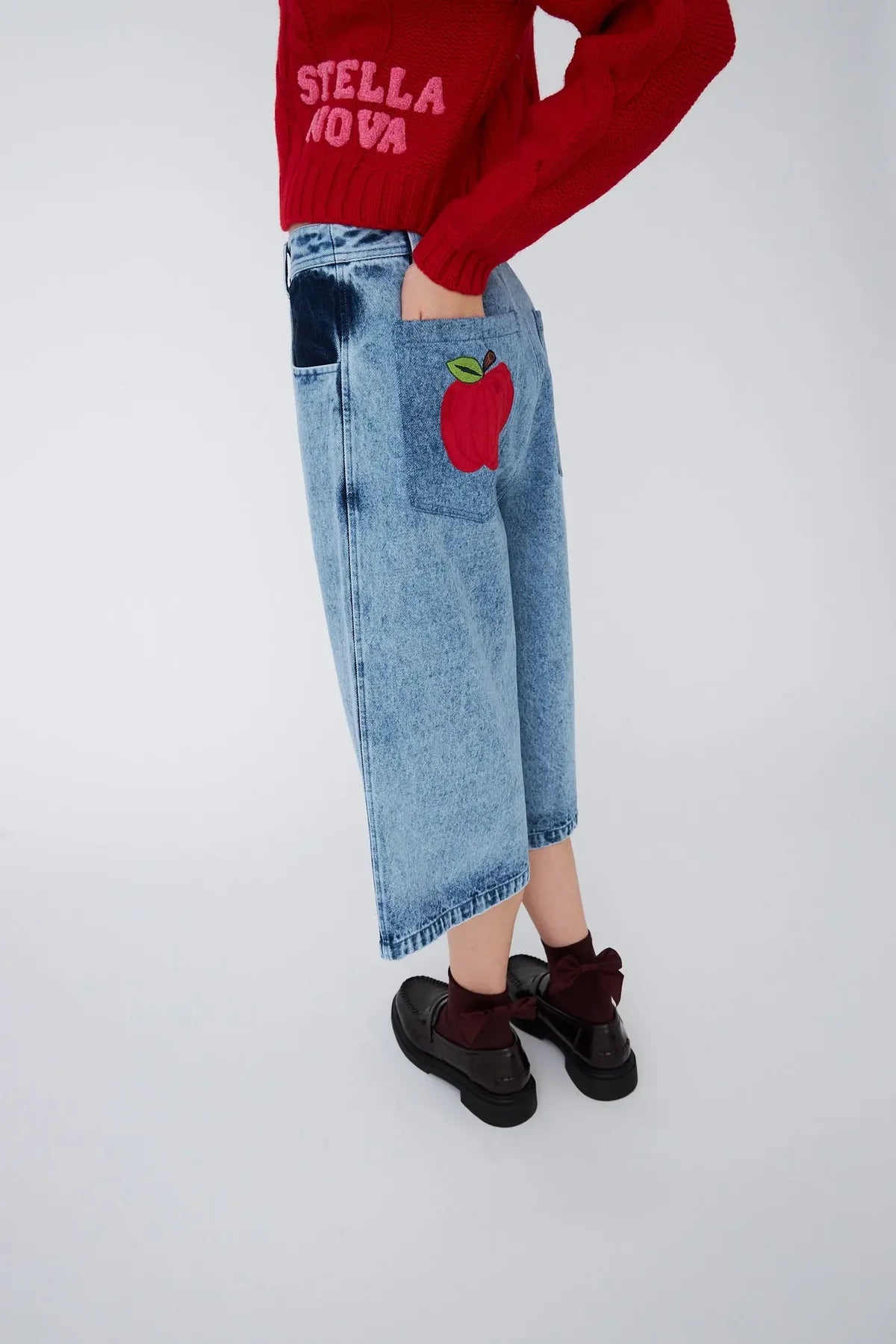 Long Denim Shorts