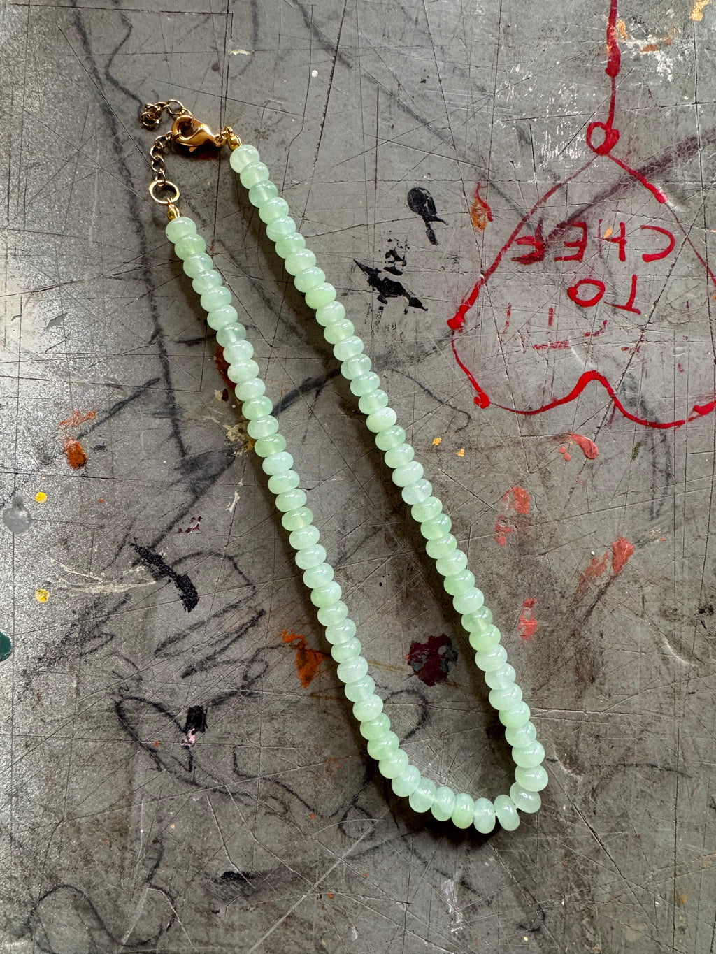 Green Beaded Necklace
