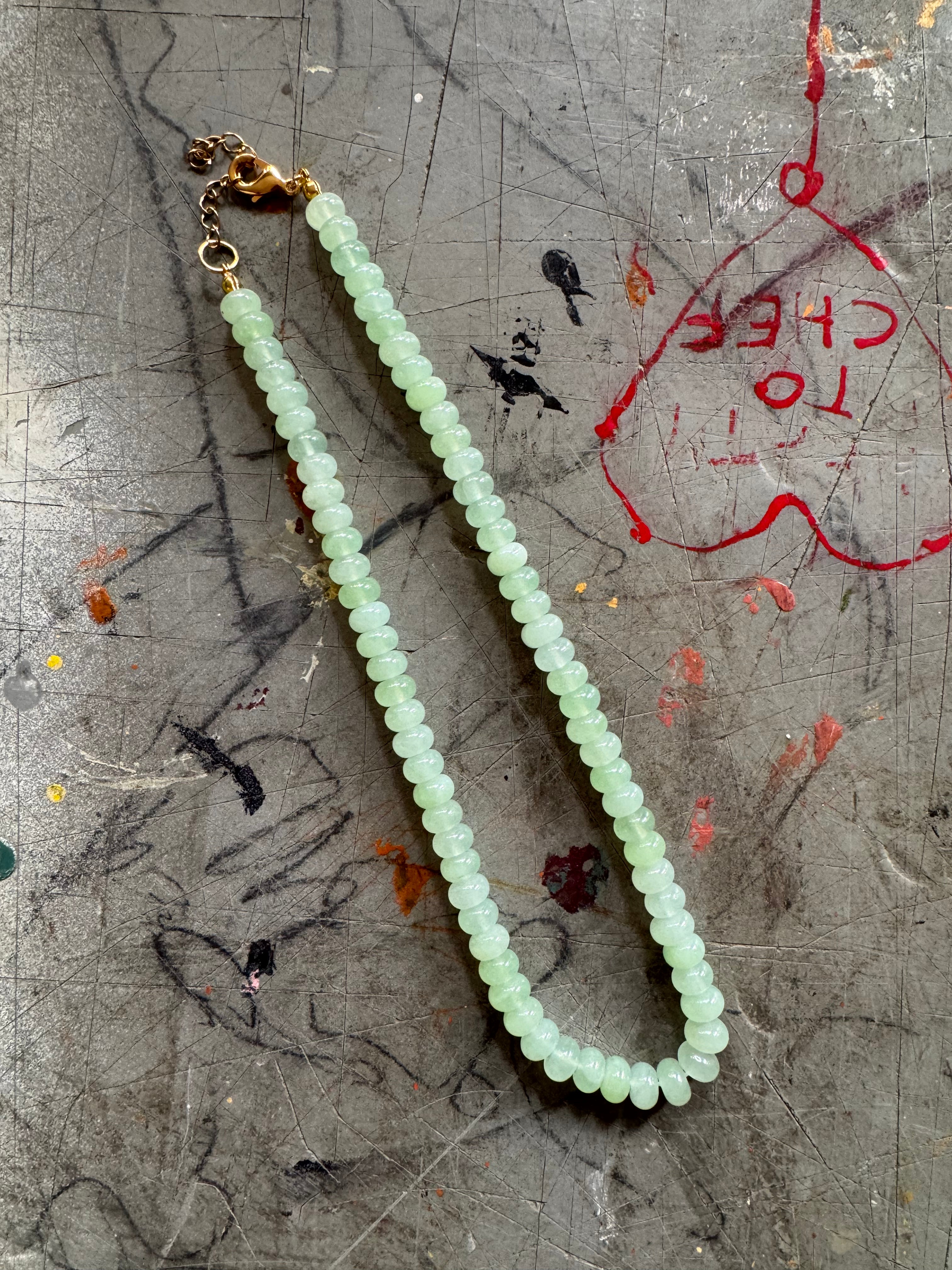 Green Beaded Necklace