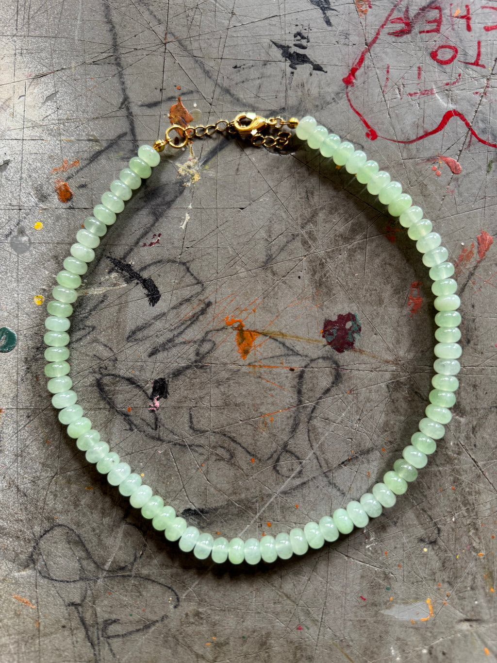 Green Beaded Necklace