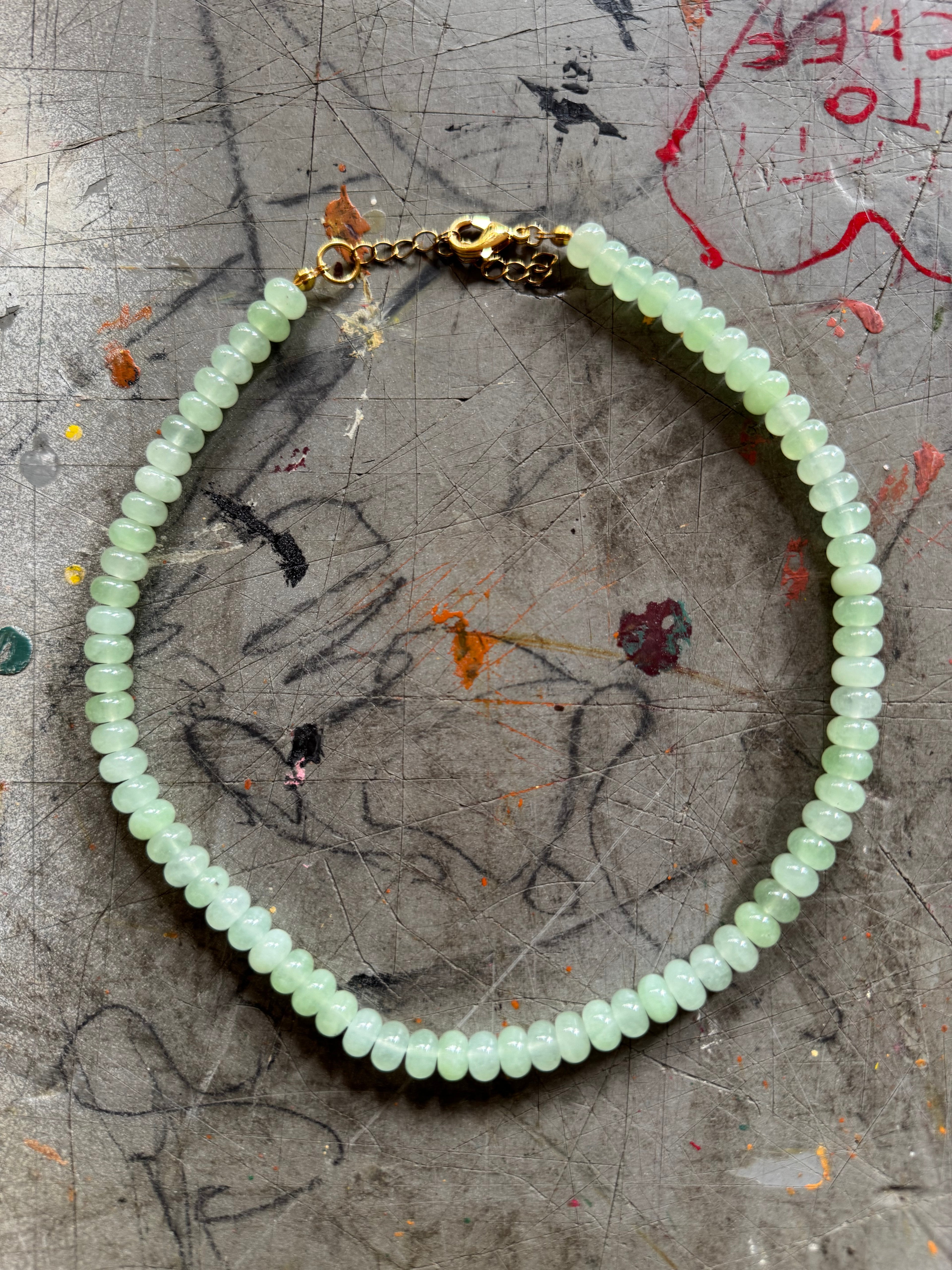 Green Beaded Necklace