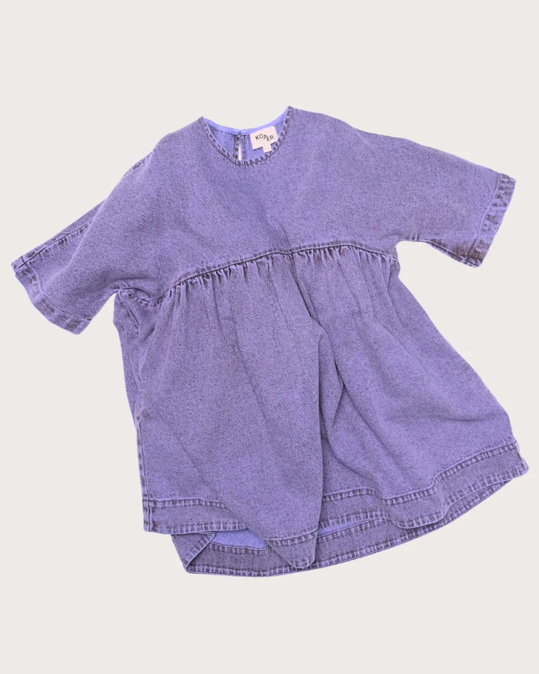 Lilac Overdye Denim Dress