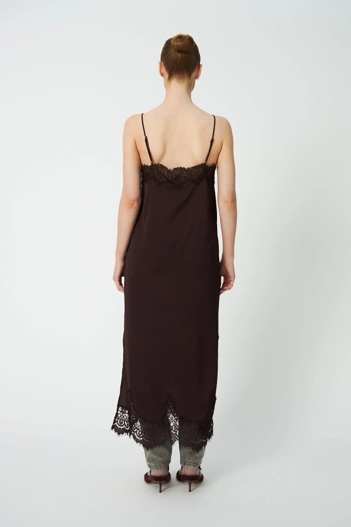Dark Brown Lace Dress
