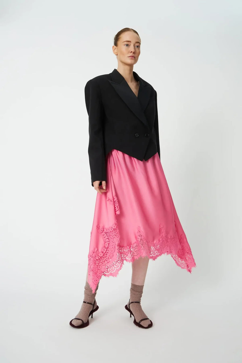 Amazing Pink Lace Skirt