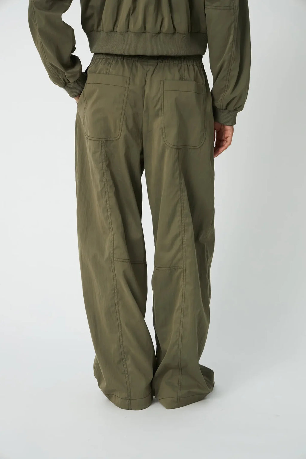 Olive Low Waist Combat Pants