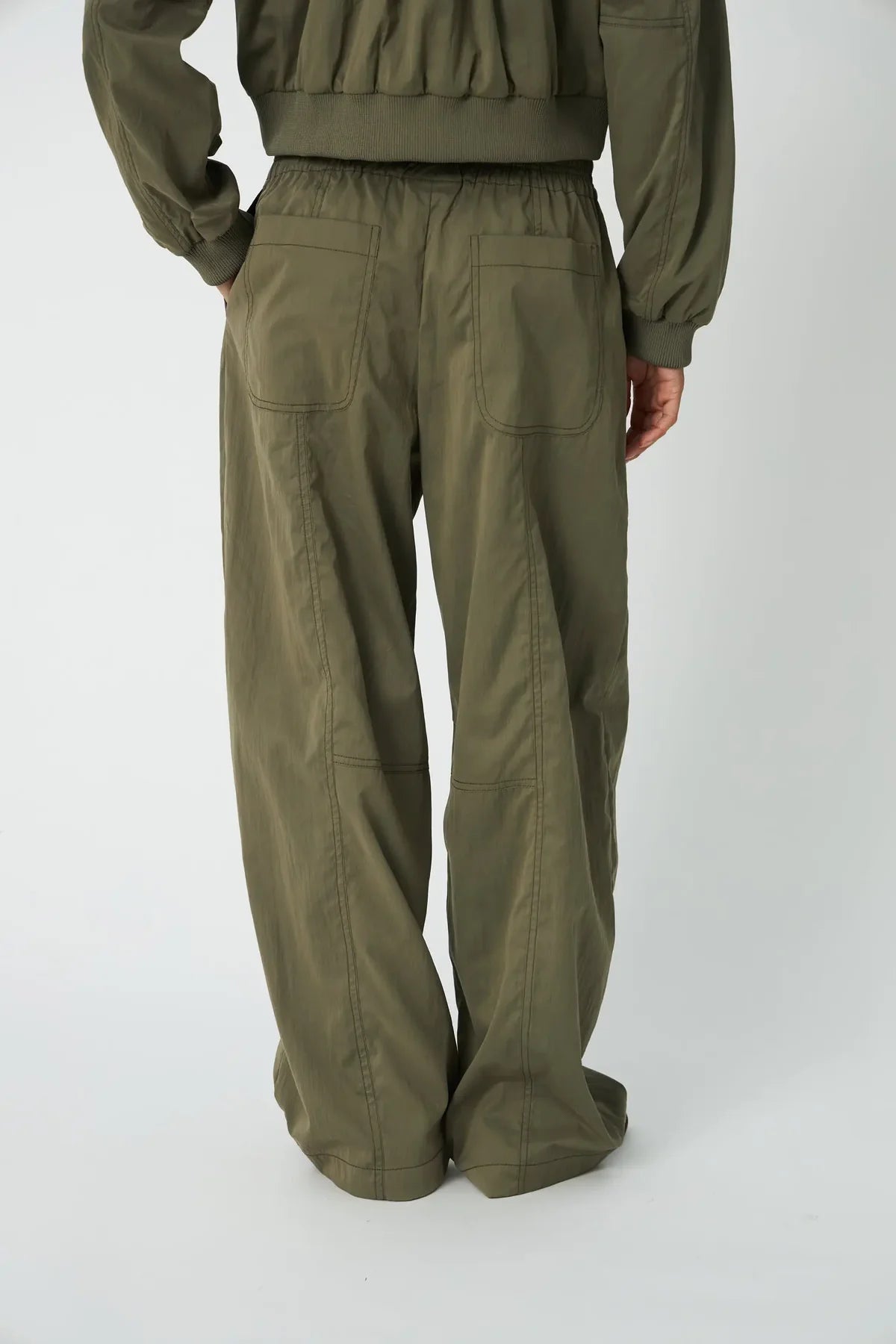 Olive Low Waist Combat Pants