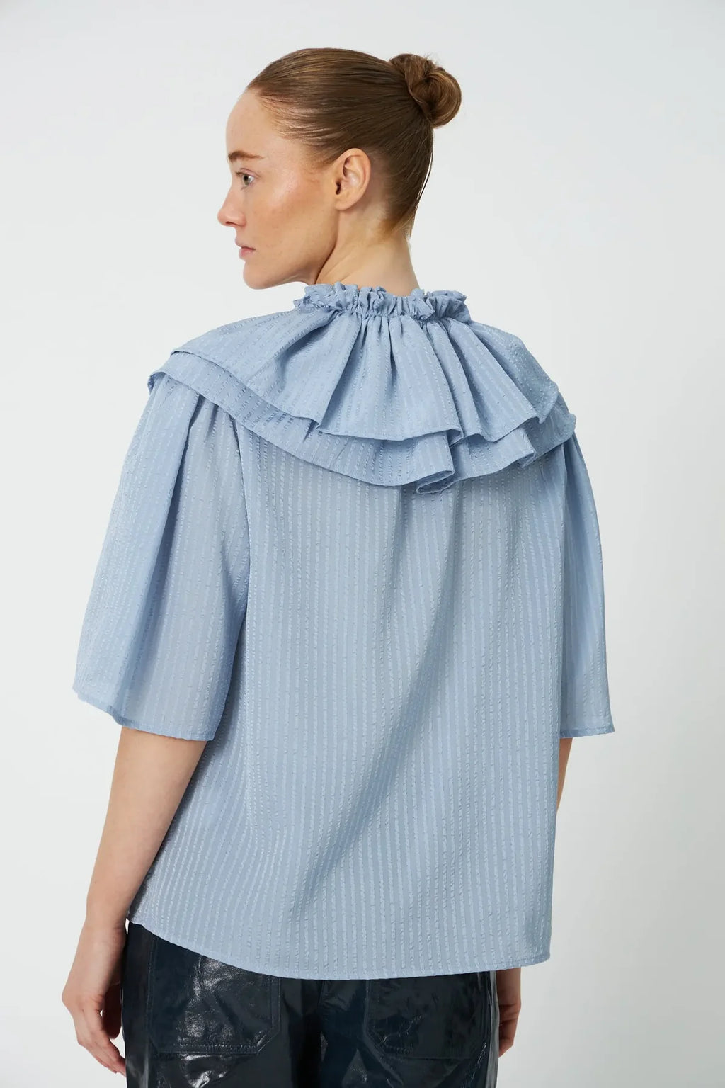 Blue Frill Top