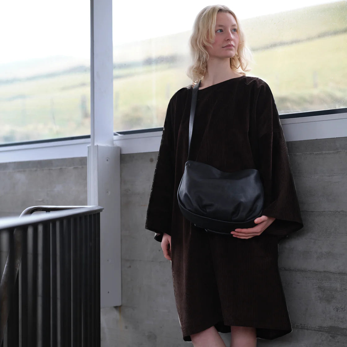 Chocolate Cord Edie Dress