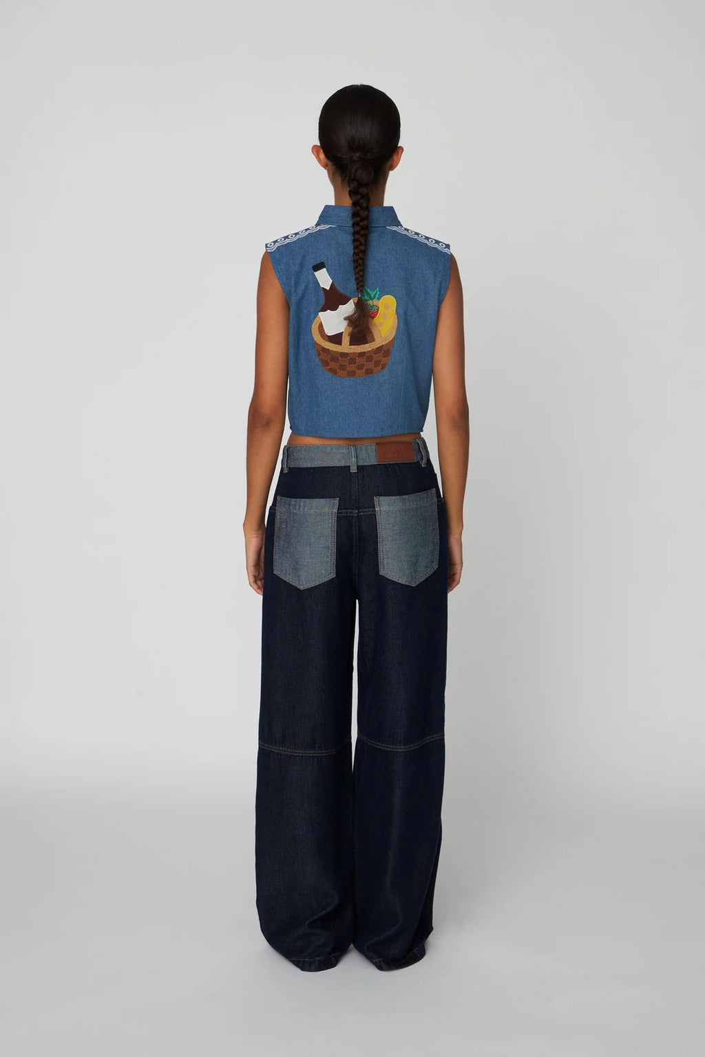 Out of Office Embroidered Top