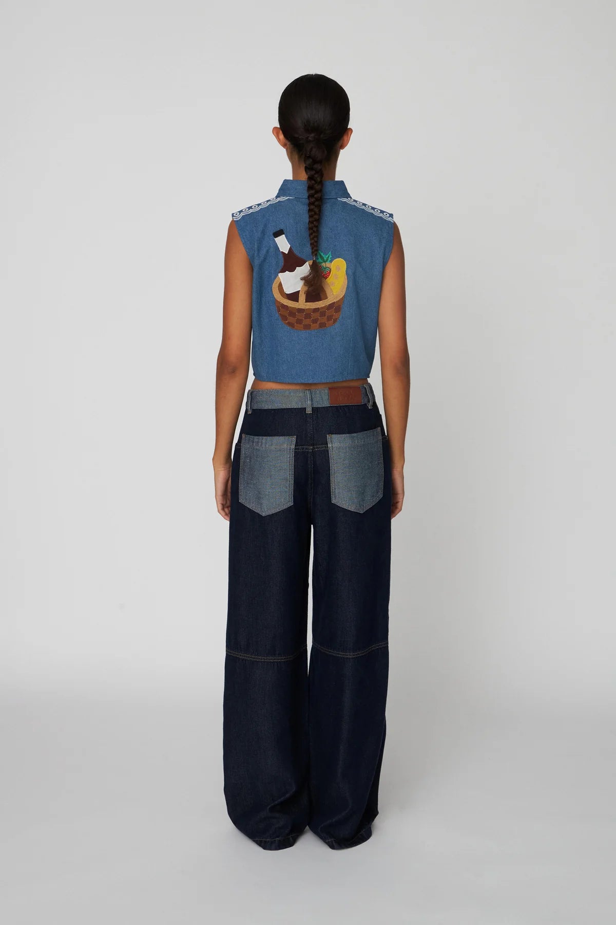 Out of Office Embroidered Top