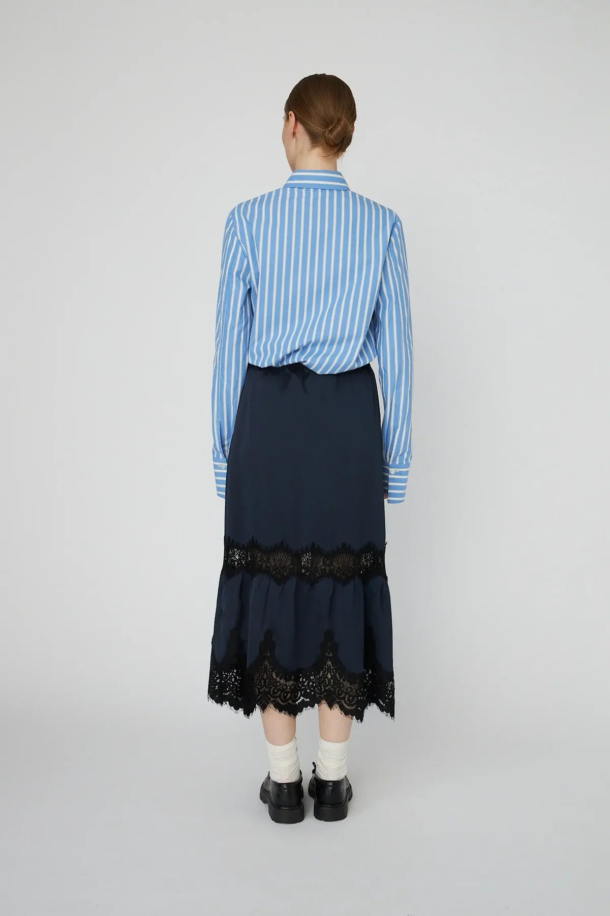 Delicate Lace Midi Skirt