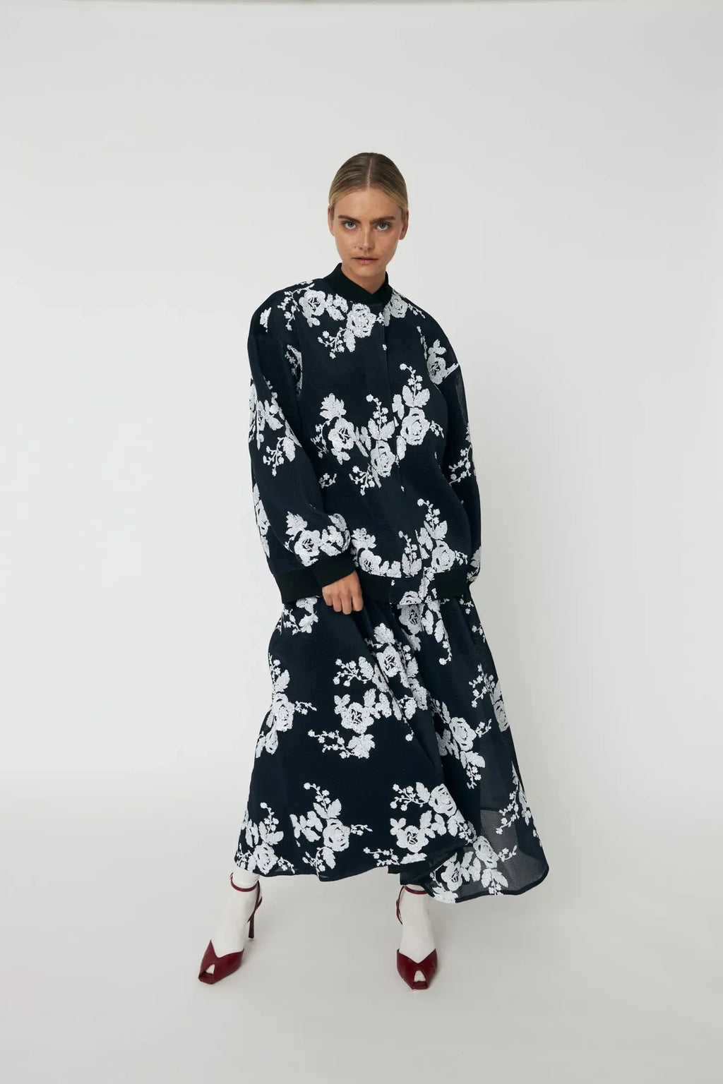 Blue & White Sequin Jacket