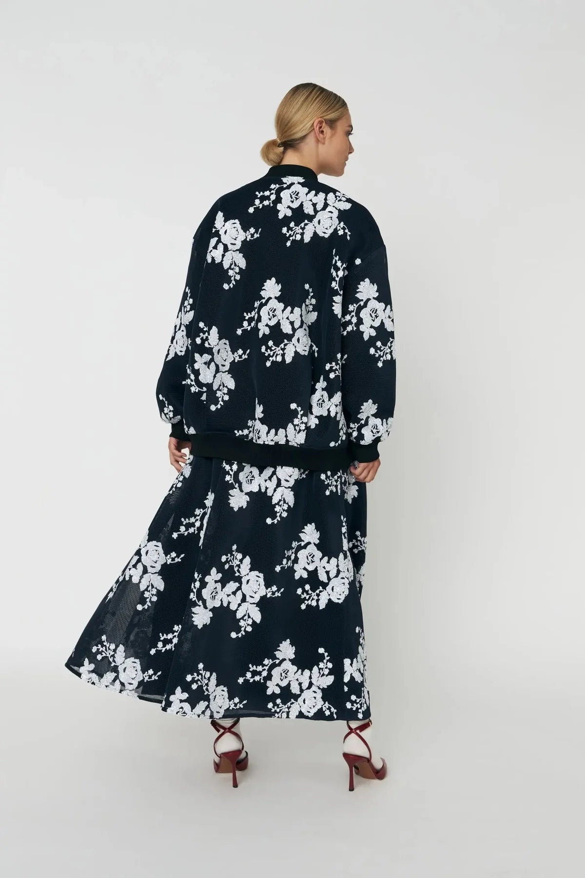 Blue & White Sequin Jacket