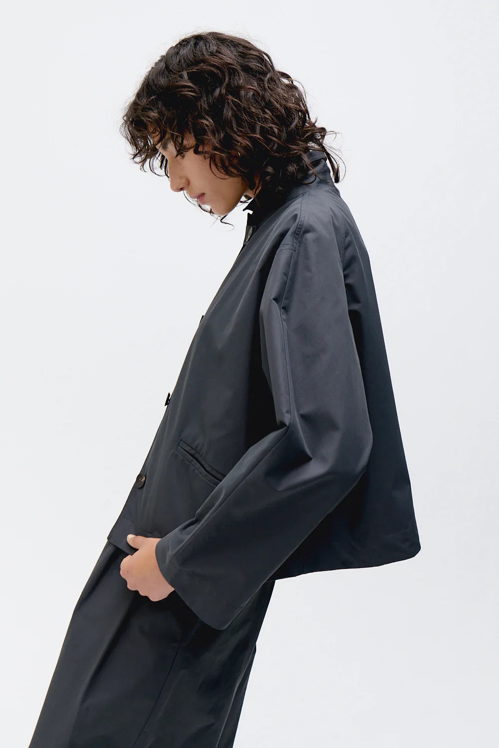 Her Charcoal City Jacket