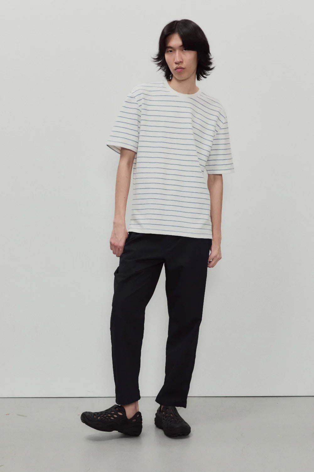 Marine Stripe Terry T Shirt - Last Chance