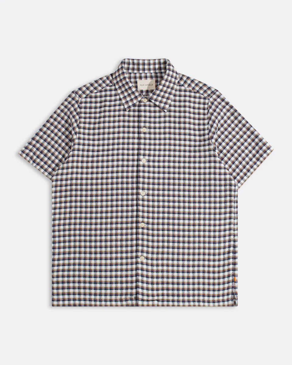 White Dobby Check Shirt
