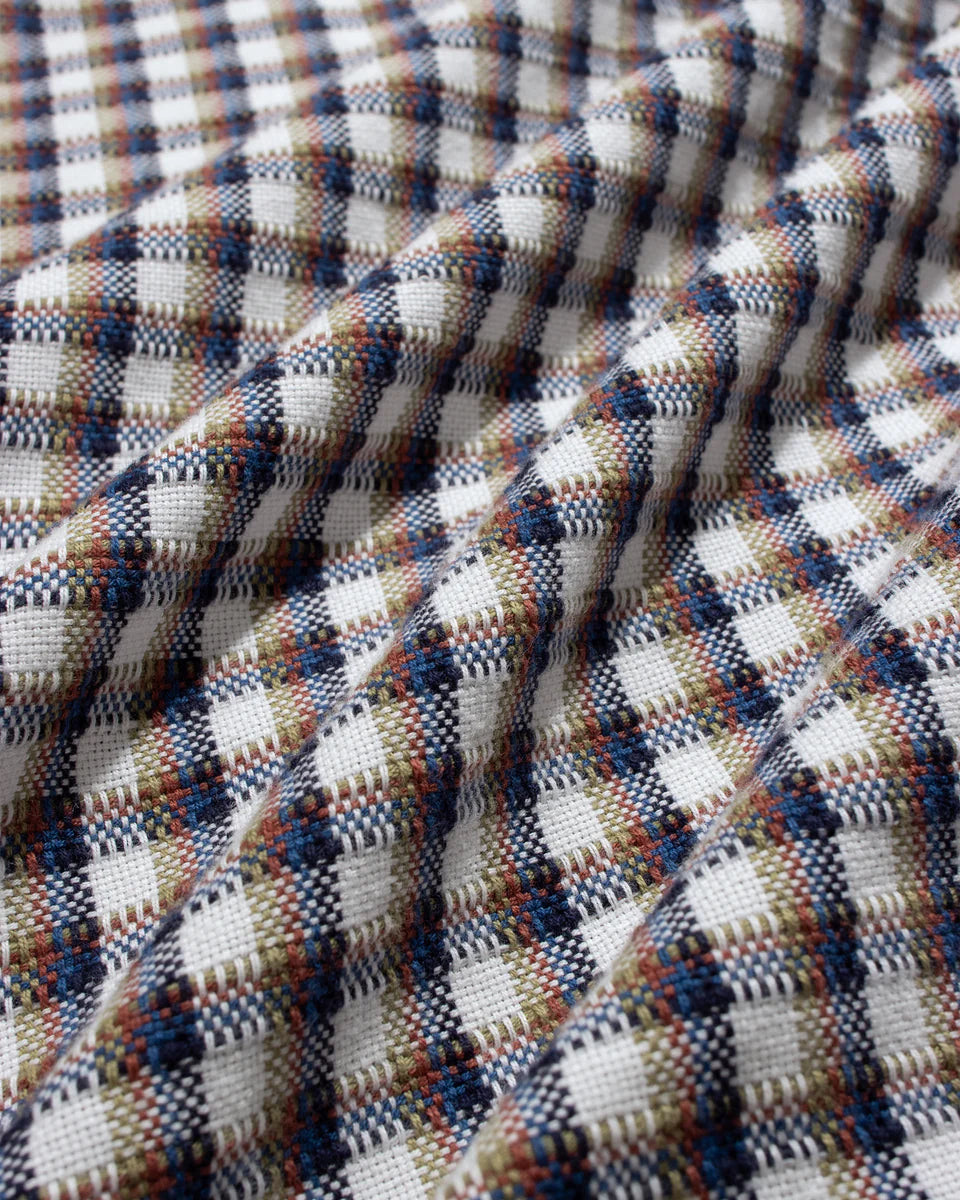 White Dobby Check Shirt