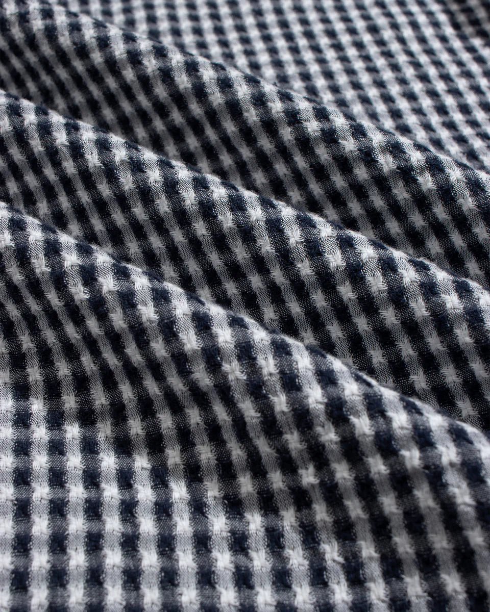 Navy Gingham Check Costa Shirt