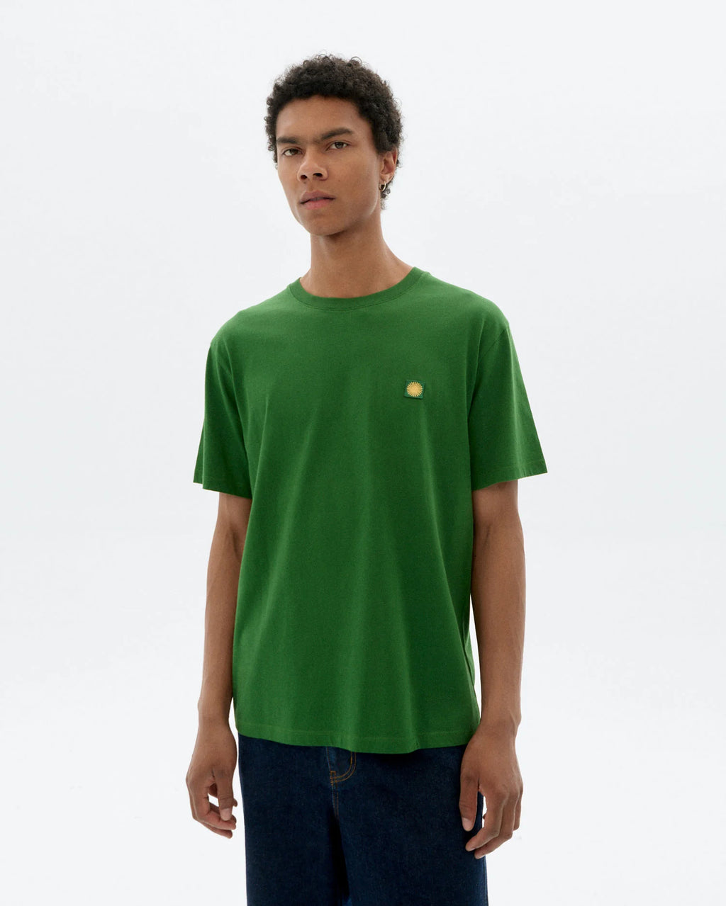 Green Sol Contrast T Shirt