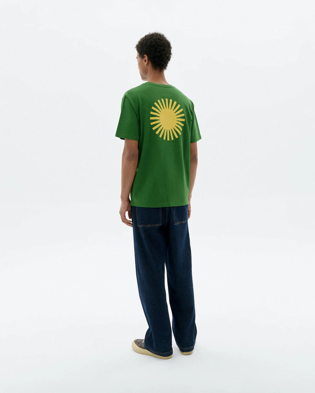 Green Sol Contrast T Shirt