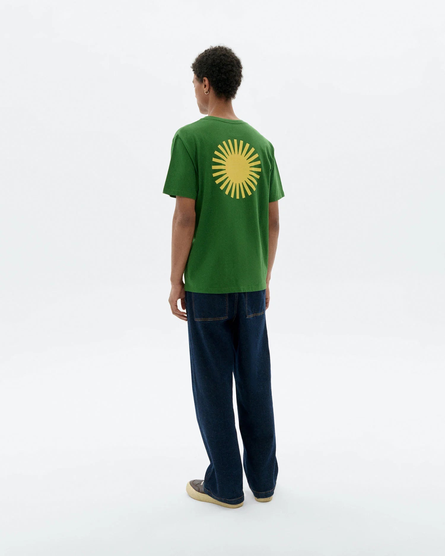 Green Sol Contrast T Shirt