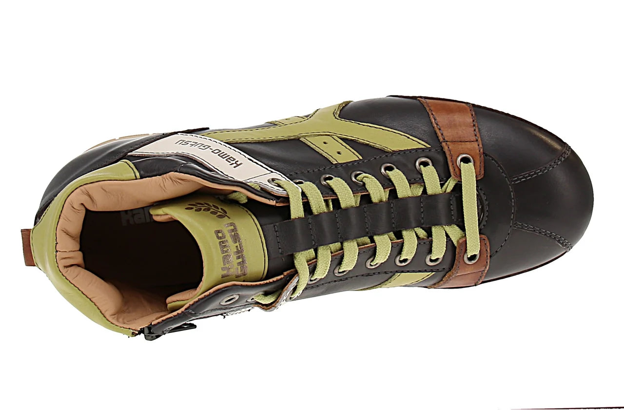Brown & Asparagus Sneakers