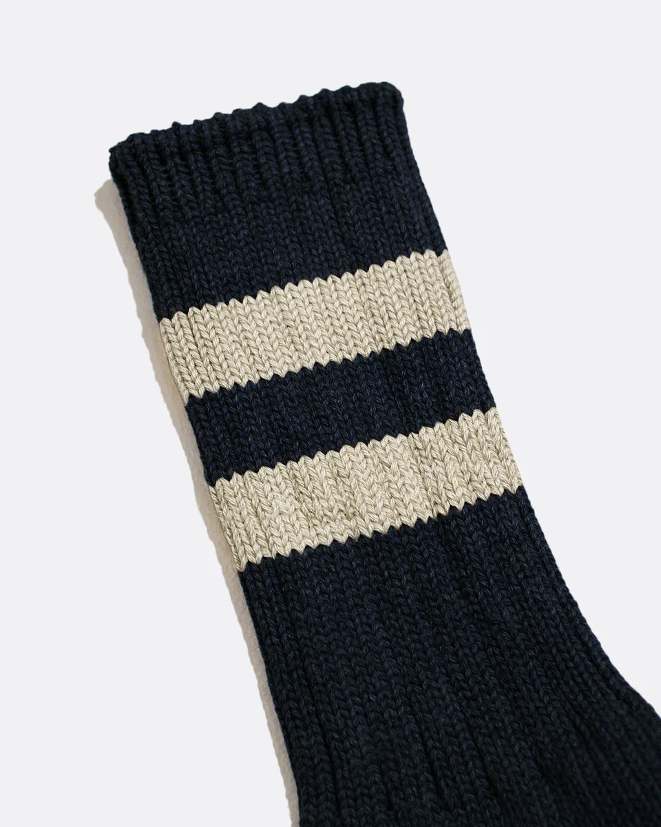 Navy Dos Stripe Socks