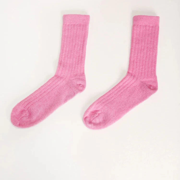 Lisos Magenta Wool Socks