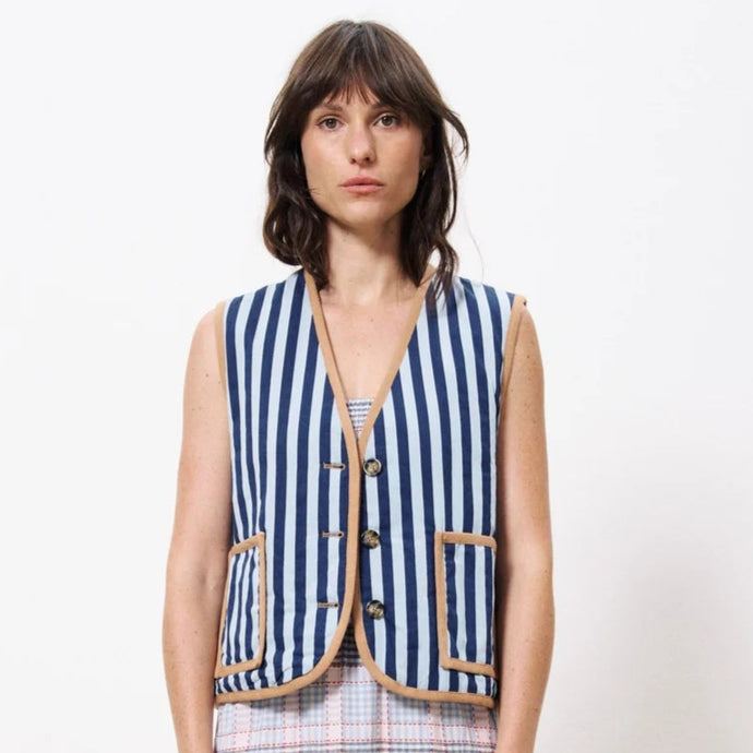 Camila Reversible Stripe Gilet