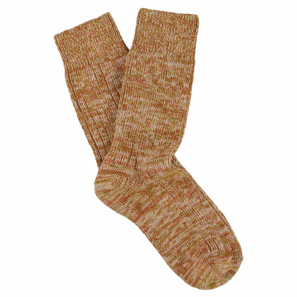 Pink & Brick Melange Blend Socks