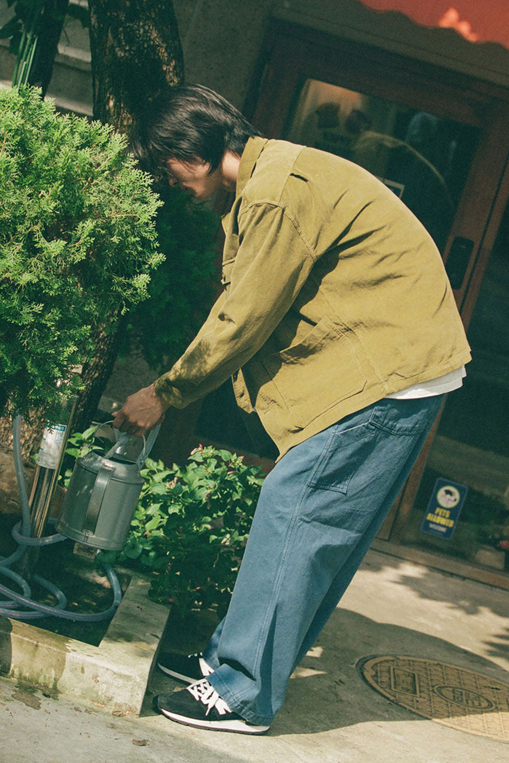 Blue Two Tuck Wide Kation Pants - Last Pair