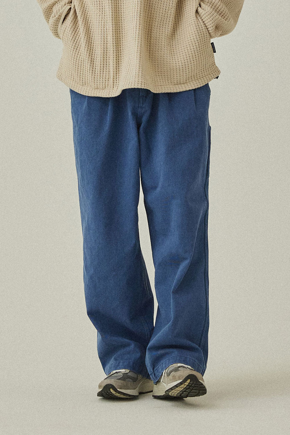 Blue Two Tuck Wide Kation Pants - Last Pair