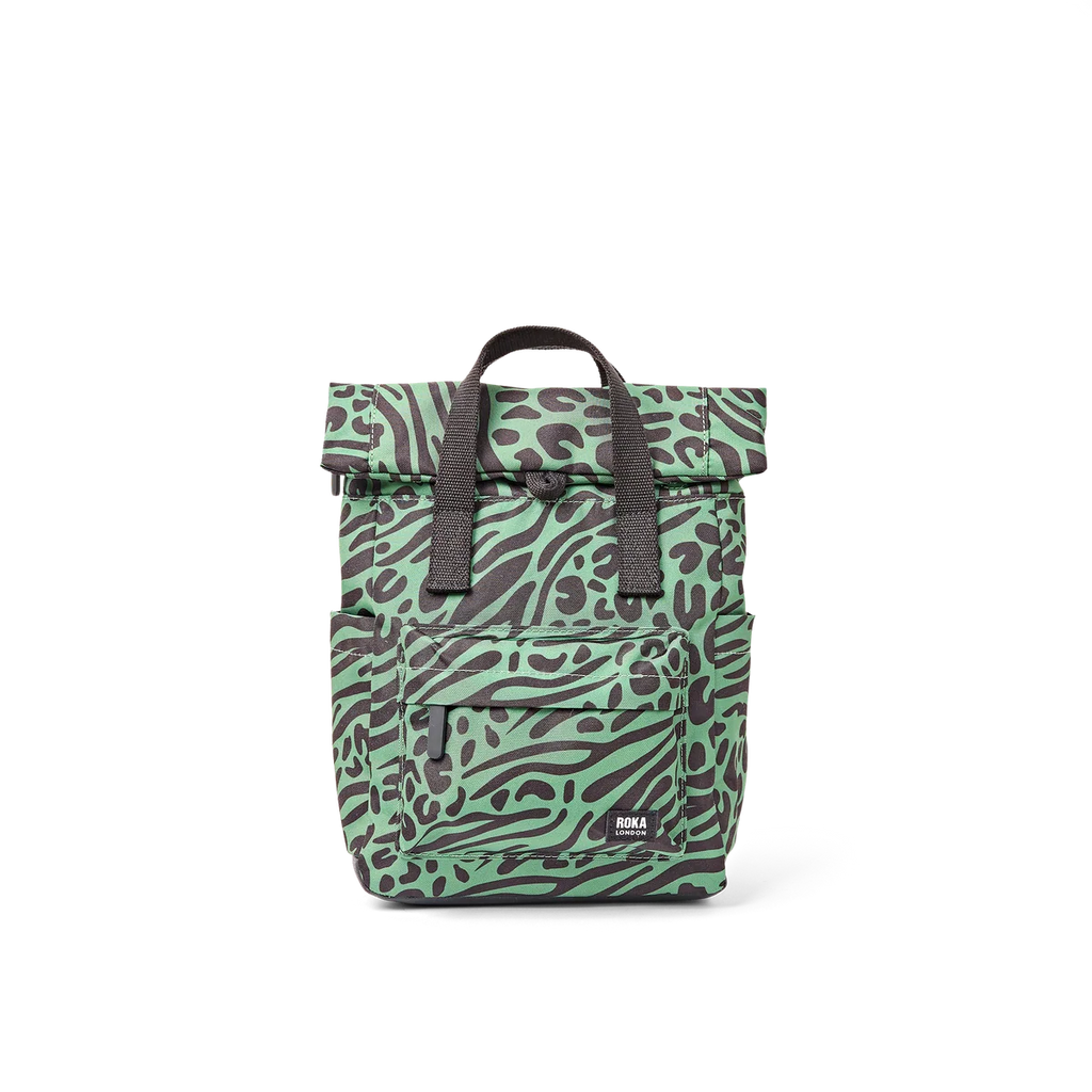 Medium Canfield Roll Top Backpack in Mixed Animal Artichoke