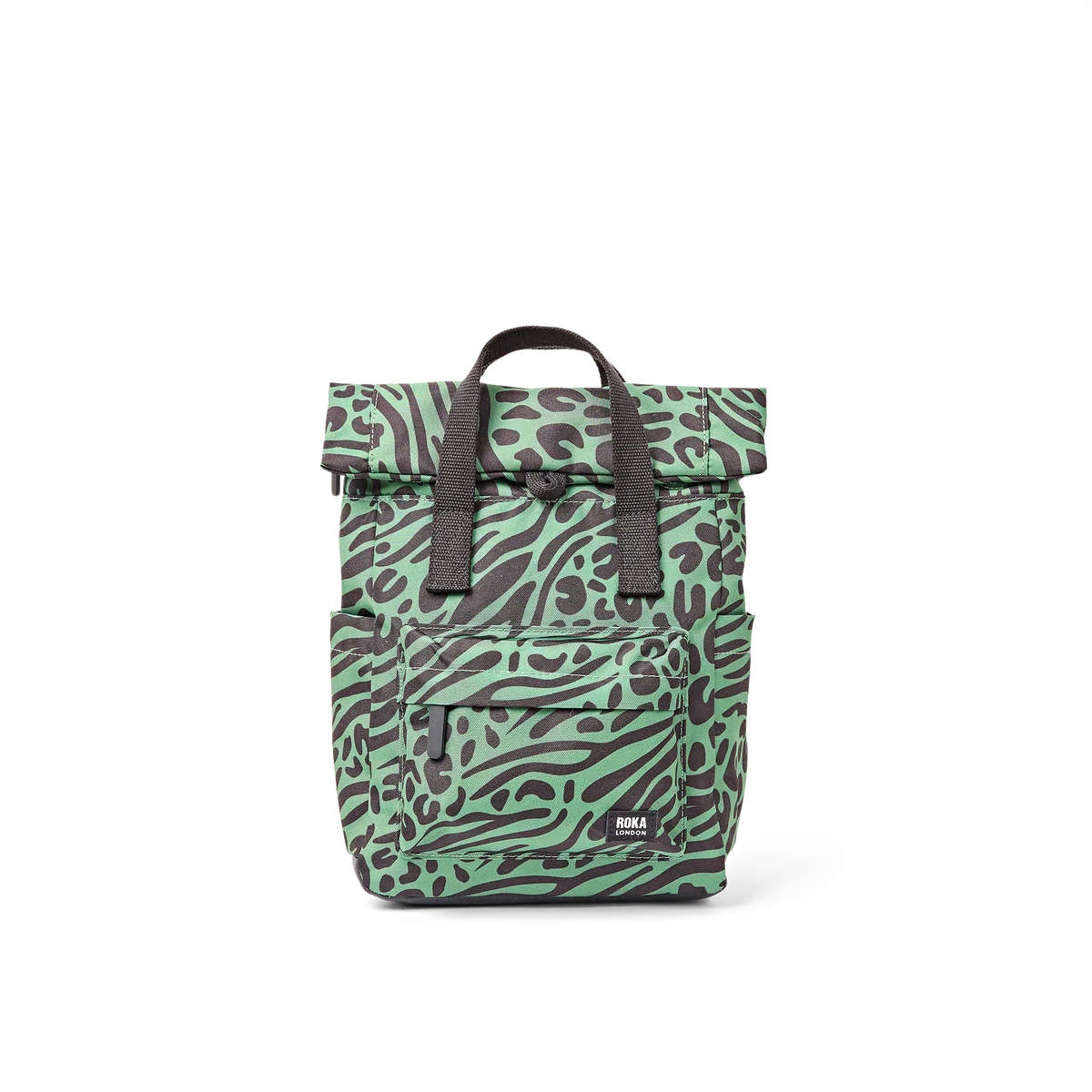 Medium Canfield Roll Top Backpack in Mixed Animal Artichoke