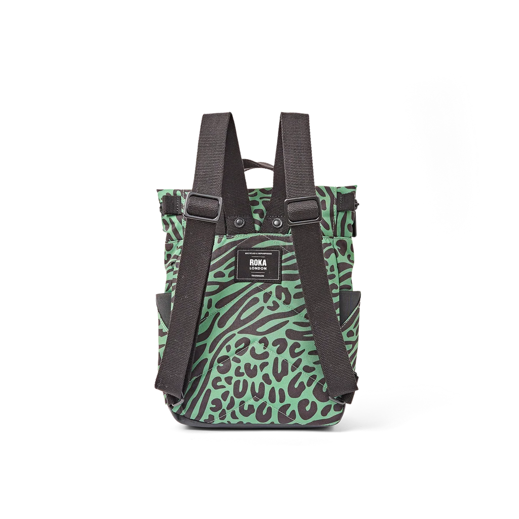 Medium Canfield Roll Top Backpack in Mixed Animal Artichoke